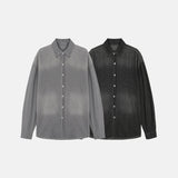 LMN Colson Line Brush Denim Shirt (2 colors)