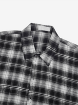 [Unisex] Modern check overfit shits(4color)
