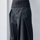 High-Waist Pleated Trousers