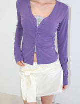(summer ver.) TWIST BUTTON CARDIGAN