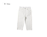 Insu Pocket Slit Cotton Capri Pants