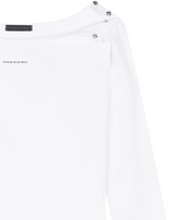 [mnem] alter snap boatneck tee (white)