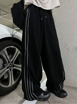 パイピングワイドスウェットスウェットパンツ