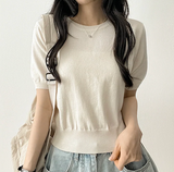 Selling round short sleeve knit