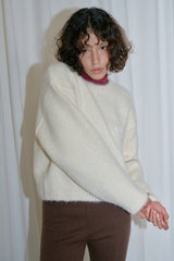 Cuddle brush knit_ivory