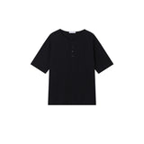 ルアスラブヘンリーネックショートスリーブTシャツ