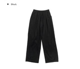 ヨアコットンピンタックワイドバンディングパンツ