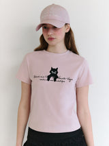 ROLA CAT FRIENDS T-SHIRT PINK
