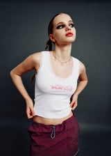 METAL LOGO TOP WHITE