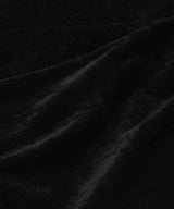 Women’s Semi Bootcut Velvet Banding Pants Black