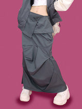 レイヤードマキシロングスカート (3color)