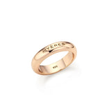 25FW★ Champagne Full Moon Silver (P) Glossy Slim Ring M