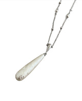 beach low drop pearl necklace