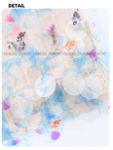 watercolor sequined mini skirt