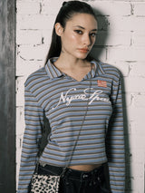SLIM COLLAR L/S (BLUE)