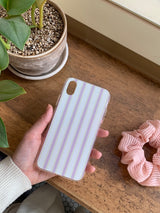[MADE] stripe case jellhard case (grape)