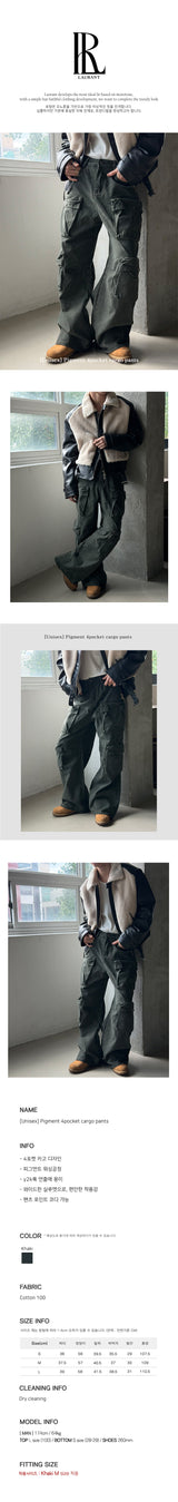 [Unisex] Pigment 4pocket cargo pants