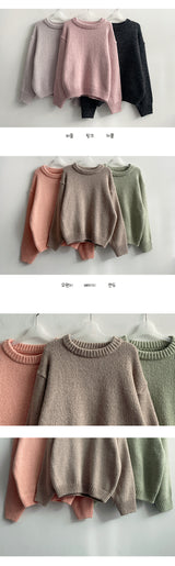 Gaffle mix round knitwear