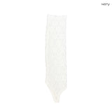 (2color) Wave Lace Foot Loop Leg Warmers