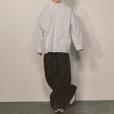 offset stripe shirt_white