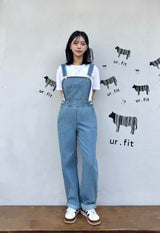 EMBROIDERY OVERALL DENIM PANTS code 25011