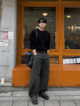 Log velvet round knitwear