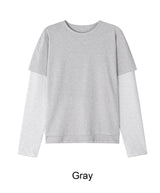 ハスボーダーレイヤードTシャツ