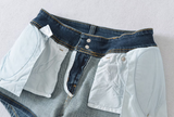 Avely Washing Denim Shorts