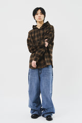 Venny Check Hooded Shirt (3color)