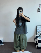 4000SOLD NYLON PINTUCK PANTS