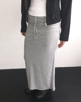 Layered stud long skirt