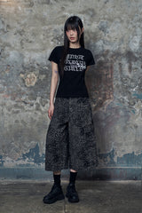Kis3 レオパードスリムフィット半袖Tシャツ