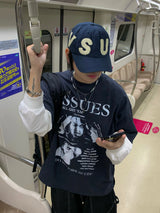 ISSUES Layered Over Long Sleeve T-Shirt 3C