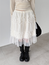 petal sha lace skirts (3color)