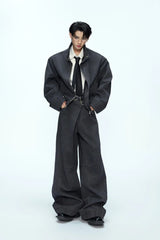 Washed Harrington Jacket Set
