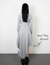 Butterfly Cut-out Gray dress