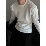 [MUSCLE FIT] Shoulder cutting knit sleeves(3color)