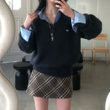 [BELLIDE MADE] Kinsha, mohair V-neck loose fit knit
