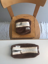 Clam round pencilcase _ Fur Teddy bear