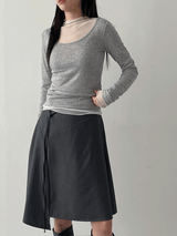 Ella Ribbed Frill Knit Cardigan