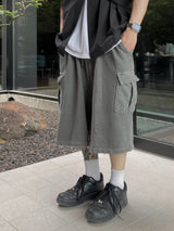 ピグメントスウェットカーゴハーフパンツ3C