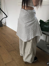 Aen Balloon Banding Cargo Wide Pants