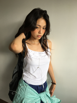 Roy Shirred Flutter Sleeveless (3color)
