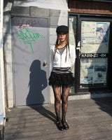 ストライプロングTシャツ