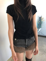スリムハーフネックショースリーブ