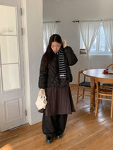 25FW★ [BAONHAUS] Temdi Stripe Pom-Pom Muffler