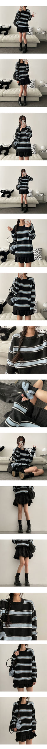 Raffle Two-Tone Coloring Unit Raffle Fit Knitwear