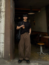ソフトシグロールアップショートスリーブTシャツ