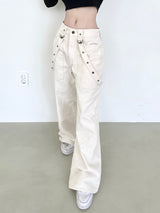 1100. Star eyelet cargo wide pt (2color)
