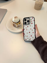 strawberry flower phone case (ivory) 